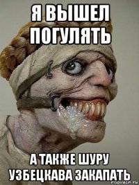 я вышел погулять а также шуру узбецкава закапать
