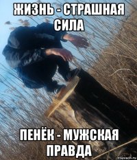 жизнь - страшная сила пенёк - мужская правда