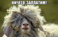 ничего, заплатим! 