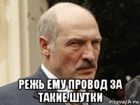 режь ему провод за такие шутки