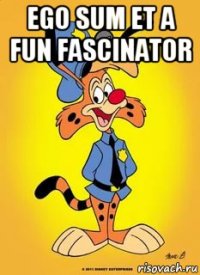 ego sum et a fun fascinator 