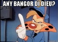 any bangor di dieu? 