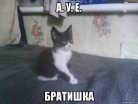 а. у. е. братишка