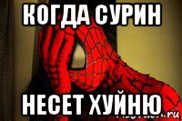 когда сурин несет хуйню