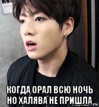  когда орал всю ночь но халява не пришла