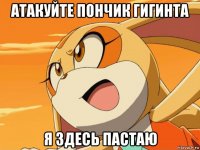 атакуйте пончик гигинта я здесь пастаю