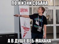 по жизни собака а в душе веб-макака