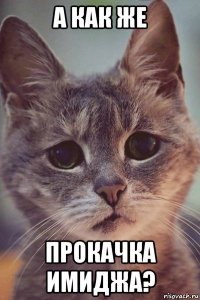 а как же прокачка имиджа?