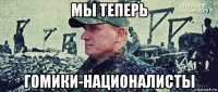 мы теперь гомики-националисты