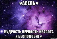 ♥асель♥ мудрость,верность,красота и бесподобие♥