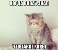 когда вова узнал что такое хиры
