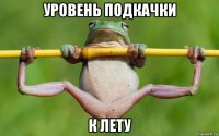 уровень подкачки к лету