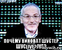  почему виноват шустер live?