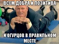 всем добра и позитива и огурцов в правильном месте
