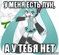 у меня есть лук, а у тебя нет