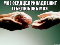 мое сердце,принадлежит тебе,любовь моя. 