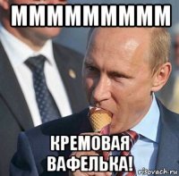 ммммммммм кремовая вафелька!