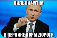 пильни чутка в первике норм дороги