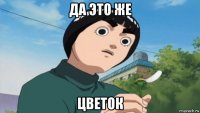 да это же цветок