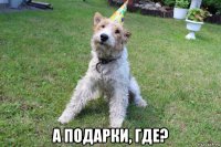  а подарки, где?