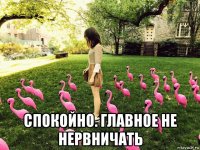  спокойно. главное не нервничать
