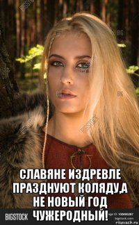  славяне издревле празднуют коляду,а не новый год чужеродный!