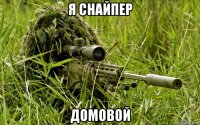 я снайпер домовой