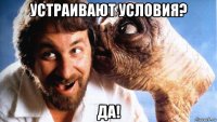 устраивают условия? да!