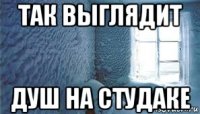 так выглядит душ на студаке