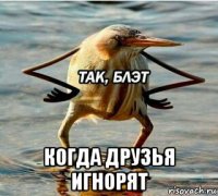  когда друзья игнорят