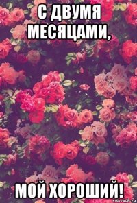 с двумя месяцами, мой хороший!