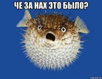 че за нах это было? 