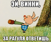 эй, винни, за рагуля ответишь