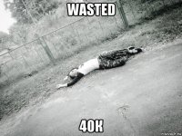 wasted 40к