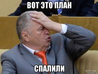 вот это план спалили