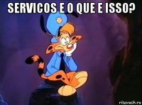 servicos e o que e isso? 