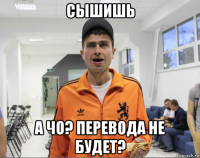 сышишь а чо? перевода не будет?