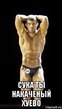  сука ты накаченый хуево