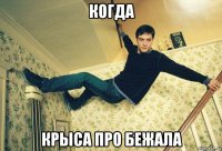 когда крыса про бежала