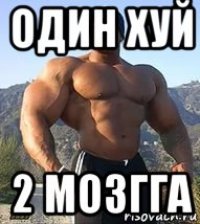 один хуй 2 мозгга
