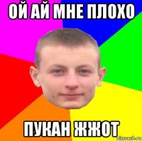ой ай мне плохо пукан жжот