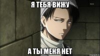 я тебя вижу а ты меня нет