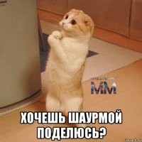  хочешь шаурмой поделюсь?