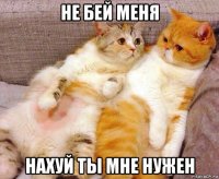 не бей меня нахуй ты мне нужен
