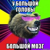 у большой головы большой мозг