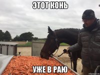 этот конь уже в раю