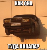 как она туда попала?