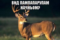 вид пампапарупам начньом? 