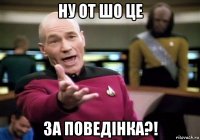 ну от шо це за поведінка?!