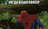 когда вебал боксёр 